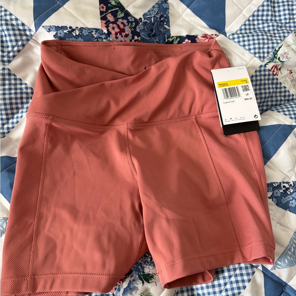 Nike Women's One Wrap High-Waisted 5" Biker Shorts size S nwt